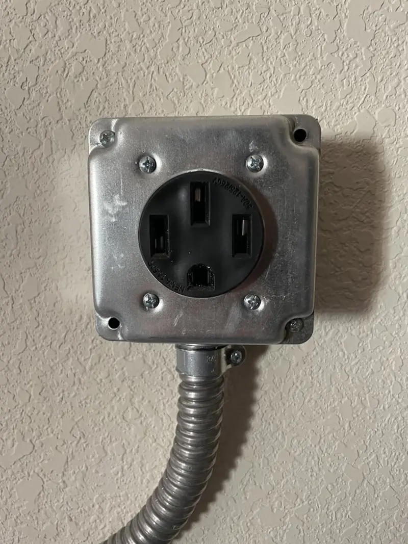 NEMA 14-50 outlet installed for Electrical Panel Upgrade in Oldsmar